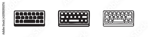 Foto Computer Keyboard and Typing Input Peripheral Icons