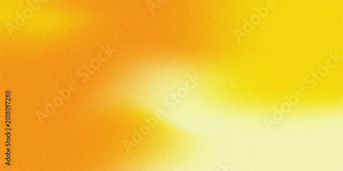 Abstract grain texture background featuring rich orange and sunny yellow gradient colors with smooth artistic light effect.