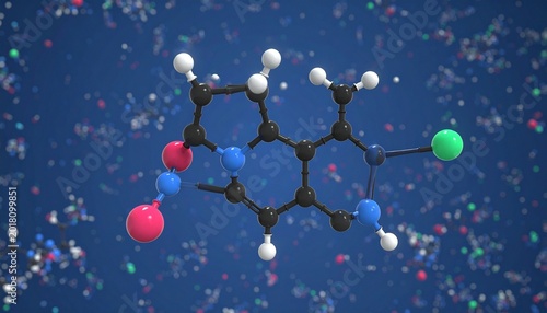 Organic molecule with chlorine atom
