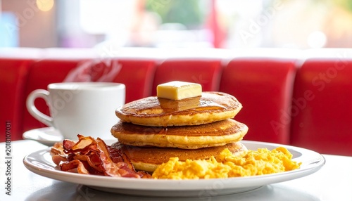 Classic diner breakfast plate