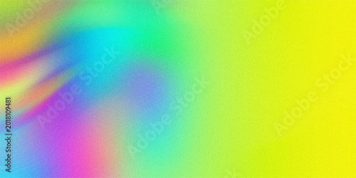 Фотография Abstract rainbow color gradient background with a grainy texture and soft light effects, vibrant and playful