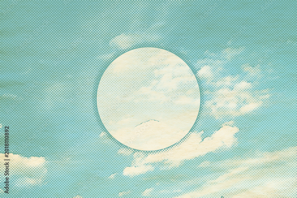 Fototapeta premium vintage clouds with copyspace