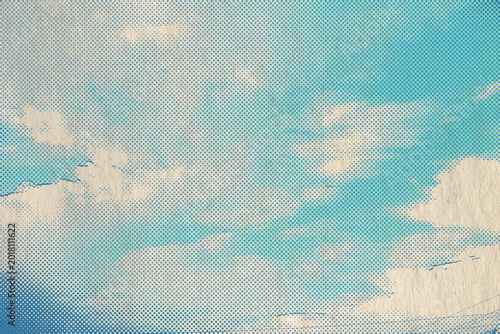 retro sky pattern