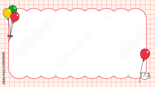 grid&cloud frame 風船