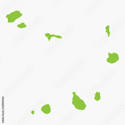 Foto Vector graphic artwork suitable for print and web containing flat detailed map o