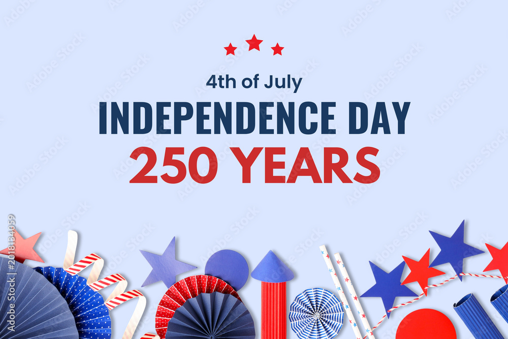 Obraz premium Celebration marks 250 years of Independence Day in the USA
