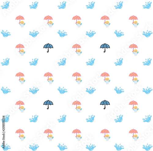 seamless pattern with clouds