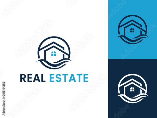 Letter O with House Logo Design, Professional Realtor Logo Branding, Urban Property and Housing Logo Design. 
