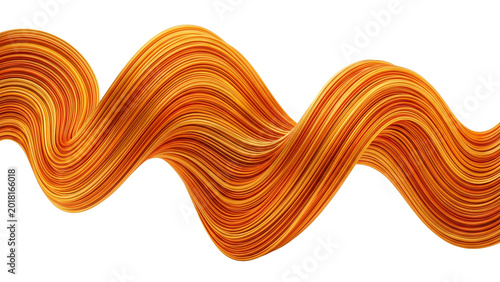Abstract close-up of textured orange cables twisted together on Isolated transparent background png. generated with AI