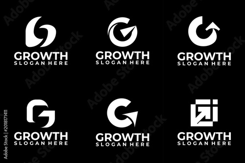 фотографія initial letter G logo design vector