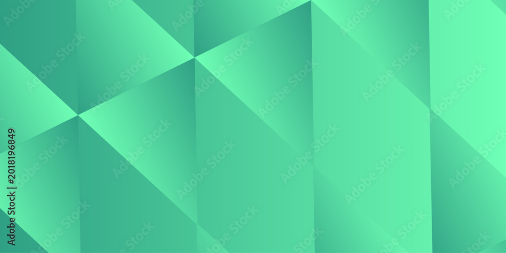 Obraz premium Green polygonal mosaic background. 3d Triangles, abstract background. Design wallpaper. Abstract Color Low Poly Background. Polygon Pattern. Creative Design. Used for presentation, information .