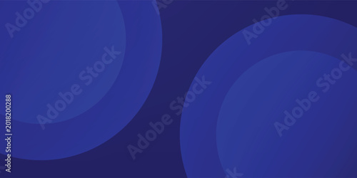 Schilderij op canvas Abstract blue background with elegant overlapping concentric circles