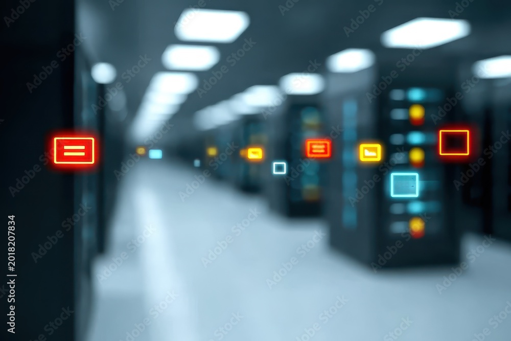 Fototapeta premium The scalable platform provides a digital solution using innovation and technology within a modern infrastructure design.