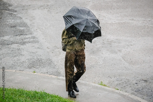 In the rain