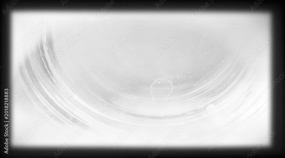 Fototapeta premium Black grunge frame with transparent film texture overlay isolated on PNG background.