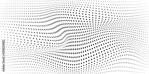 Photos cross line vector geometric wave illustration on white