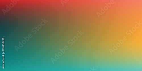 Red orange green blue gradient background yellow