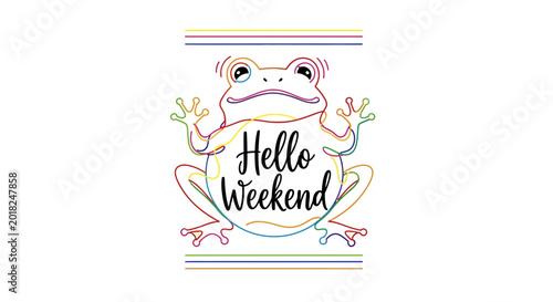 Cute Frog with 
