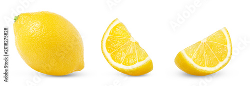 Fotografie Set of lemons isolated