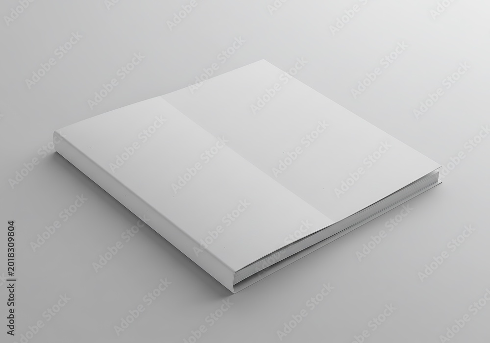 Fototapeta premium Crisp 3D Render: Square Book Mockup