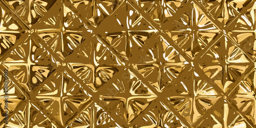 Foto golden metallic texture a fragmented crystalline pattern background