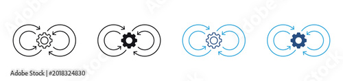 Foto Dev ops icon  Icon Set