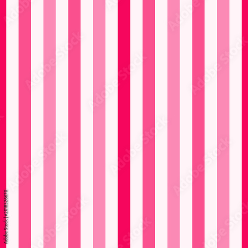 Fotografie Thin Pink Vertical Pinstripe Pattern, Seamless Two-Tone Linear Background