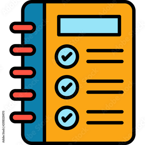 Bilde på lerret Notebook Icon