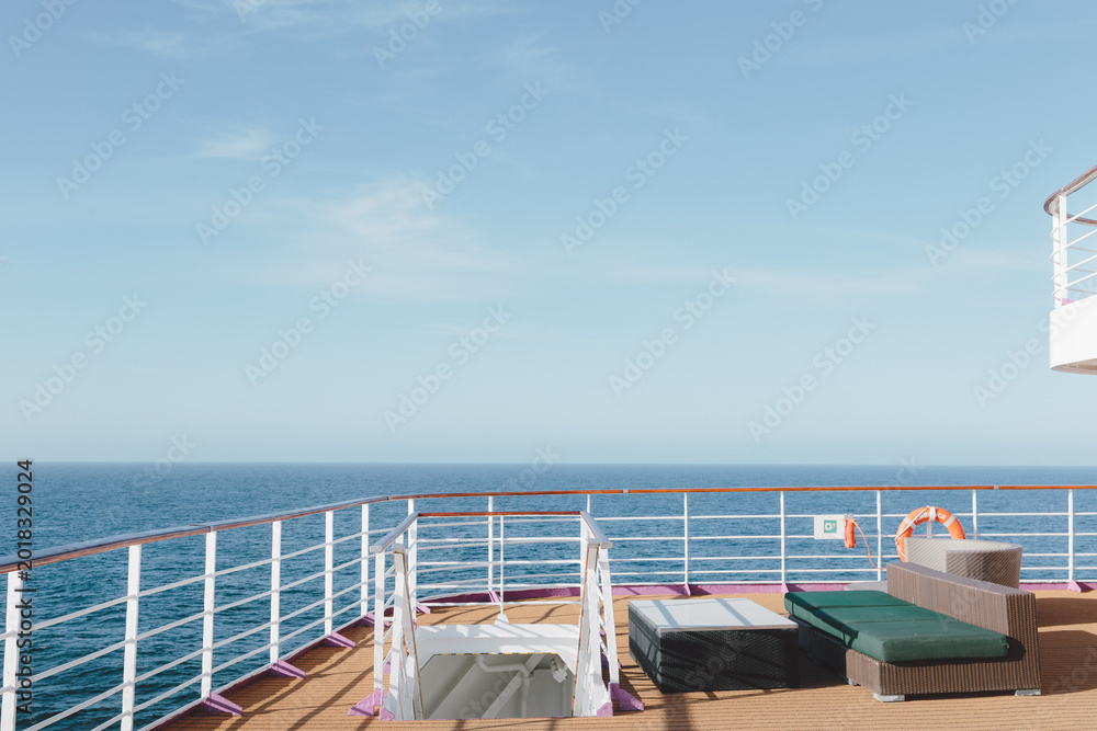 Fototapeta premium Life On Deck: A Cruise Ship Journey, Norway April 2026
