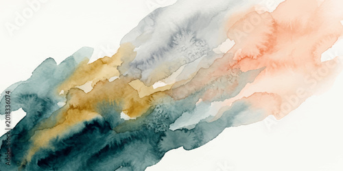 Tableau sur toile An elegant watercolor abstract background