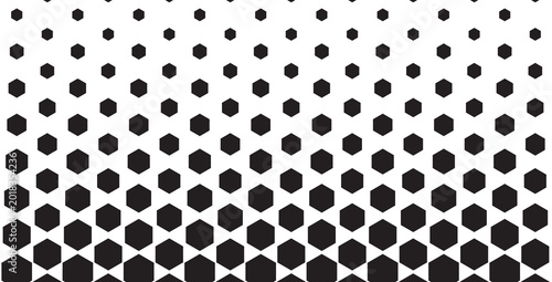 Canvastavla Abstract Seamless Black and White Geometric Pattern with Polygons