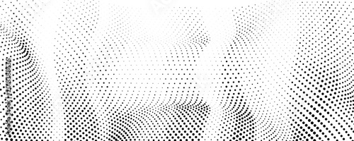 Εκτύπωση καμβά Set of halftone dots gradient pattern texture isolated on white background