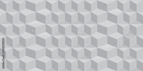 Cuadro en lienzo geometric cube pattern repeating three dimensional shapes light gray