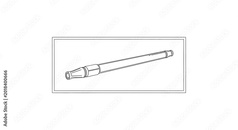 Naklejka premium Telescopic Extension Wand for Pressure Washer or Garden Hose - Durable Metal Construction