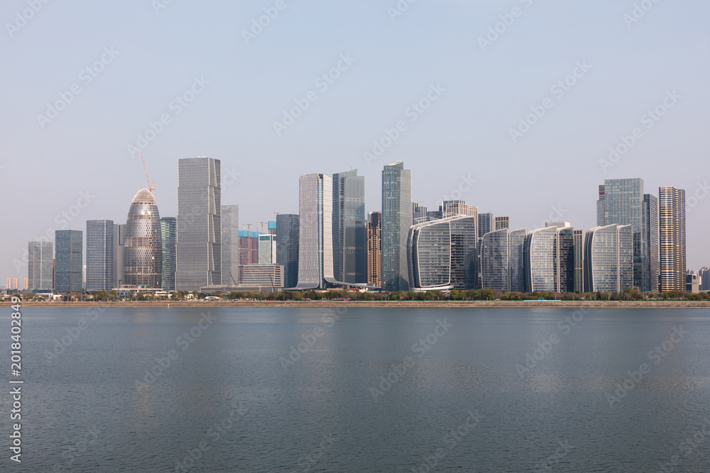 Fototapeta premium Hangzhou Qianjiang New City Landscape