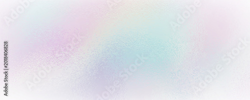 Canvastavla Ribbed background glass with hologram gradient blue color and rainbow effect