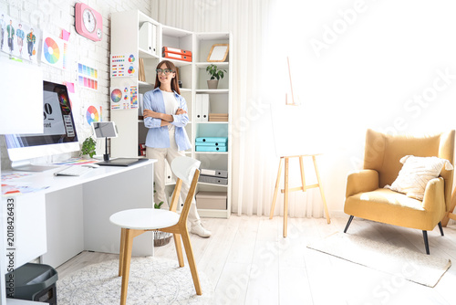 Female graphic designer nea...