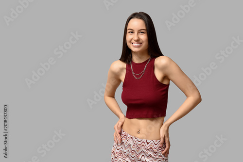 Beautiful young happy woman...