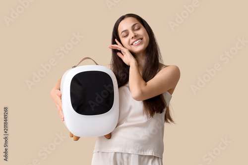 Beautiful young happy woman...