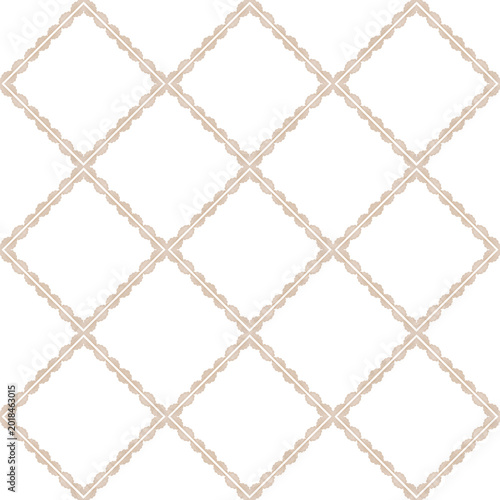 Seamless Diamond Lace Frame Pattern Vintage Elegant Background Nursery Decorative Repeat Soft Neutral Design