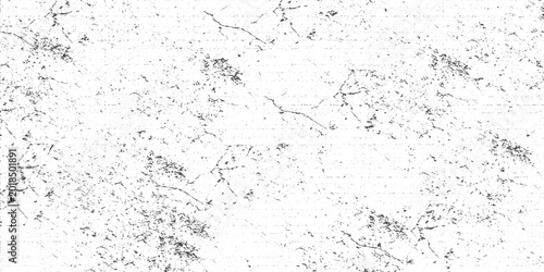 Cuadro en lienzo Abstract surface dust and rough dirty wall background with worn torn weathered grunge texture vintage black overlay on white