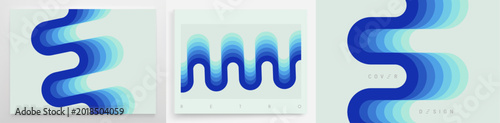 Tableau sur toile Blue lines