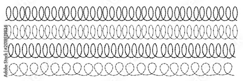 barbed wire brush. barbwire seamless