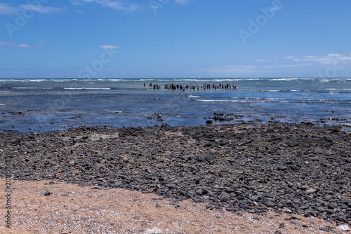 Fotografía Shark bay at Sal Island in Cape Verde is a perfect place where you can come up c