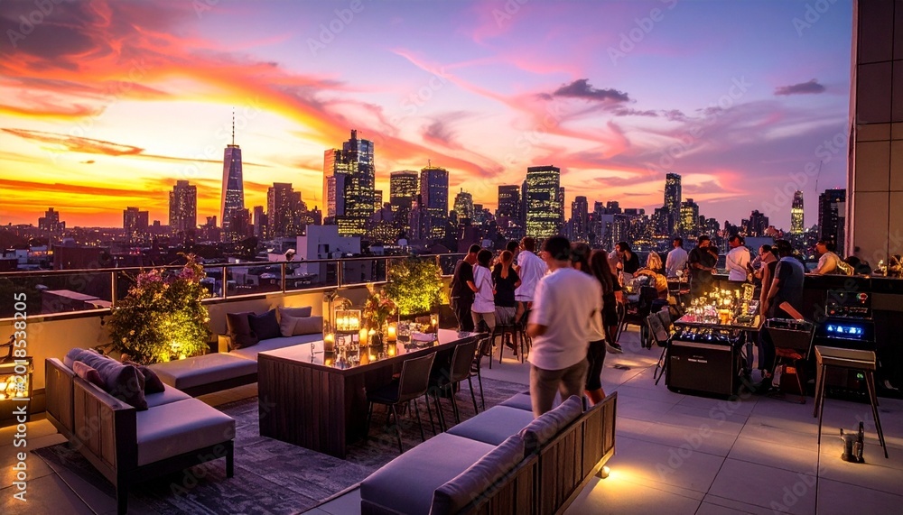 Fototapeta premium evening in the city