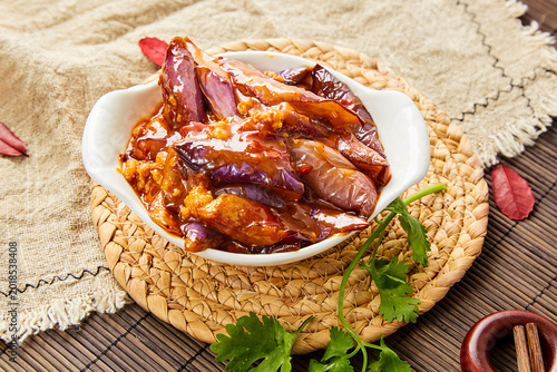 Billede på lærred Stir-fried eggplant