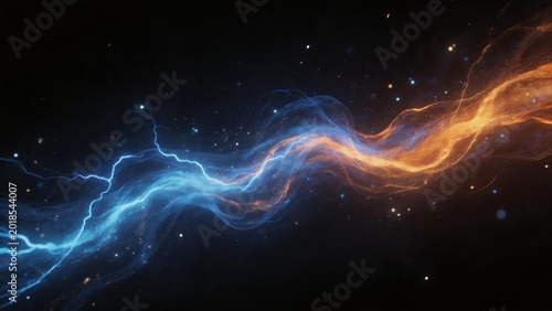 Abstract energy waves in space