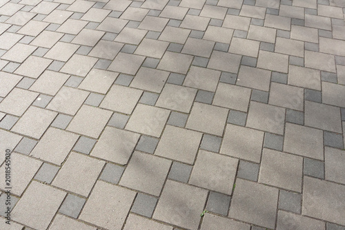 Konstfotografi Geometric Paved Brick Pattern for Landscape Architecture and Design