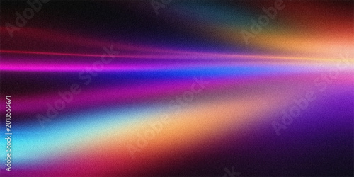 Photos Dynamic abstract light streaks with glowing neon colors of blue pink and orange against dark blurred background surface