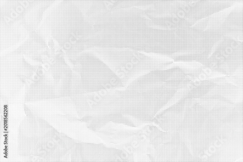 Foto Crumpled white paper texture with transparent background appears messy